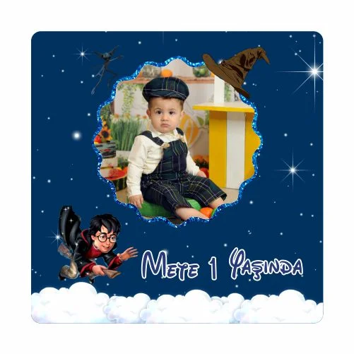 Harry Potter Temalı Doğum Günü Magneti